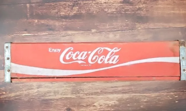 Vintage Coca-Cola Red Wood Bottle Crate Wooden Box Coke Soda Pop