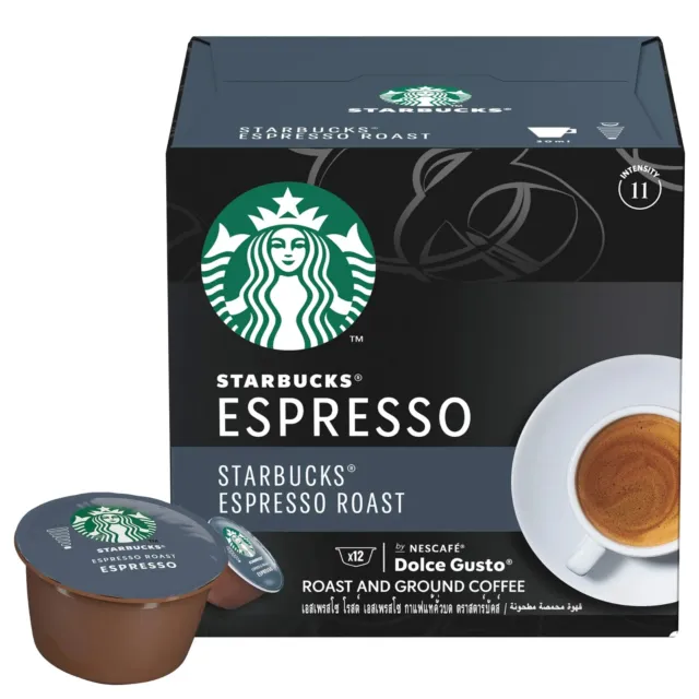 STARBUCKS ESPRESSO Dolce Gusto Compatible Coffee Capsules Pods Box