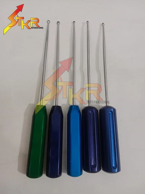 Ring Curettes 5 Pcs Set Articular Margin Prior To Anchor Insertion
