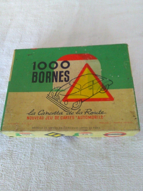 Jeu 1000 Bornes De Luxe Dujardin – Édition Vintage 1960 – Jeu De Cartes Ancien