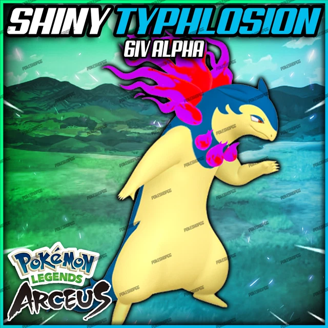 Pokemon Legends Arceus GLÄNZENDE TYPHLOSION LV.69 ALPHA MAX