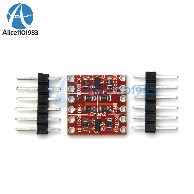 2 CHANNEL LOGIC Level Converter 3.3V To 5V TTL Bi-Directional Module ...