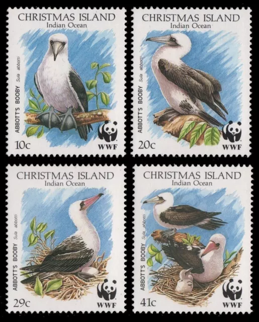 Weihnachtsinsel 1990 - Mi-Nr. 303-306 ** - MNH - Vögel / Birds