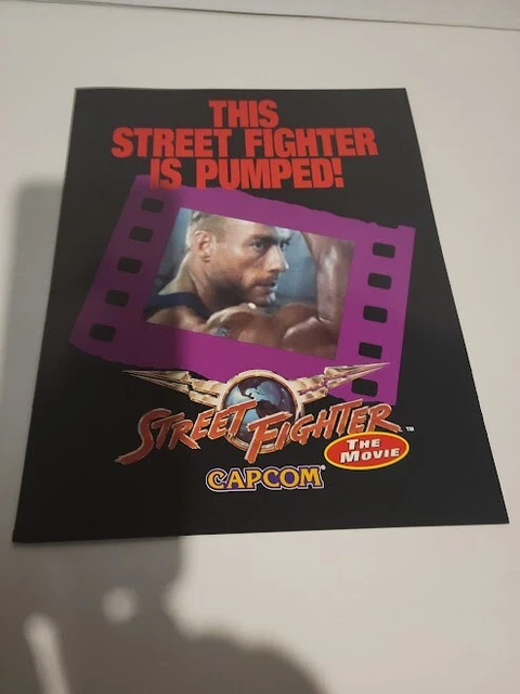 Flyer CAPCOM,ST FIGHTER THE MOV Arcade Video Game advertisement original see pic