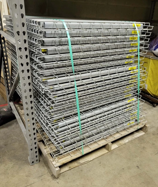 Lot of 40 NEW Wire Decking 42" DEEP x 48" WIDE 3800 Capacity Waterfall Mesh Deck