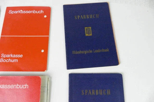 Sparbuch Konvolut alte entwertete Sparbücher aus alten Zeiten Lot RB-1567 3