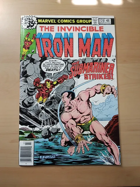 The Invincible Iron Man #120 (Marvel 1979) 1St. App. Justin Hammer -  Namor Vf-