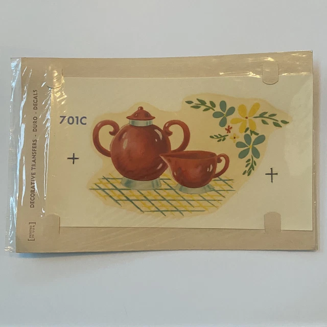 Juego de Té Calcomanías Duro 701C De Colección Cocina Comedor Picnic Transferencia Decorativa