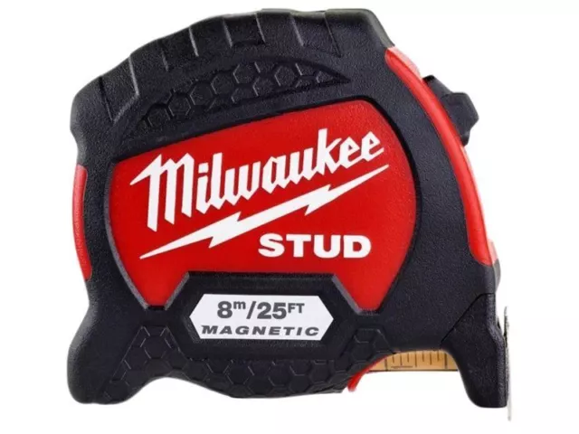 Milwaukee Mètre ruban magnétique STUD™ II 8 m/26 pieds (largeur 33 mm)