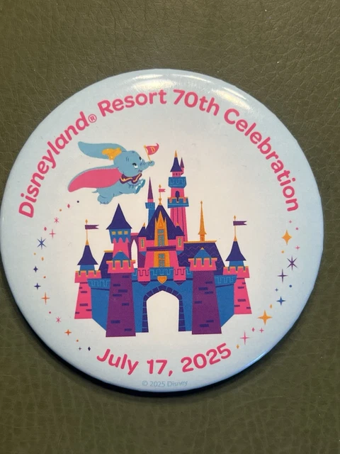 DISNEYLAND 70TH ANNIVERSARY July - Disneyland 70th Anniversary July 17th 2025 Button.webp