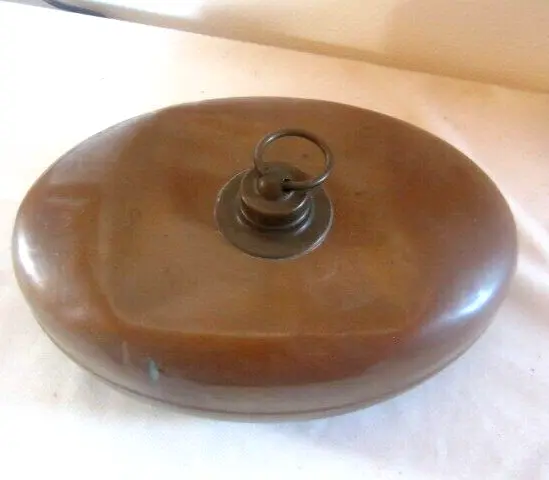 Bettflasche Kupfer Rein Kupfer ca. 1130 Gramm oval 28 x 18 cm aus Uromas Zeiten