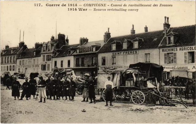 CPA Compiegne Convoi de ravitaillement des Zouaves Guerre (1186479)