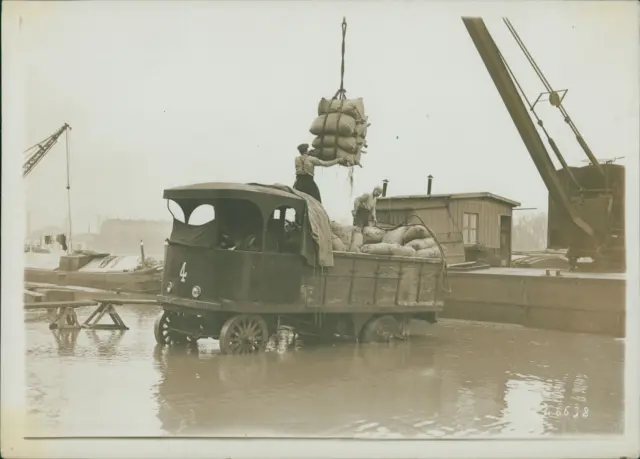 Janvier 1910, inondations à Paris Vintage silver print Tirage argentique  13