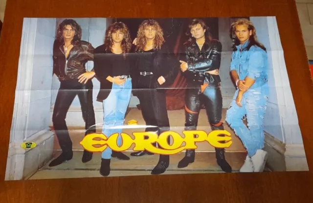 (Rivista Cioè) Poster EUROPE The final countdown (53 x 85 cm) anni 80