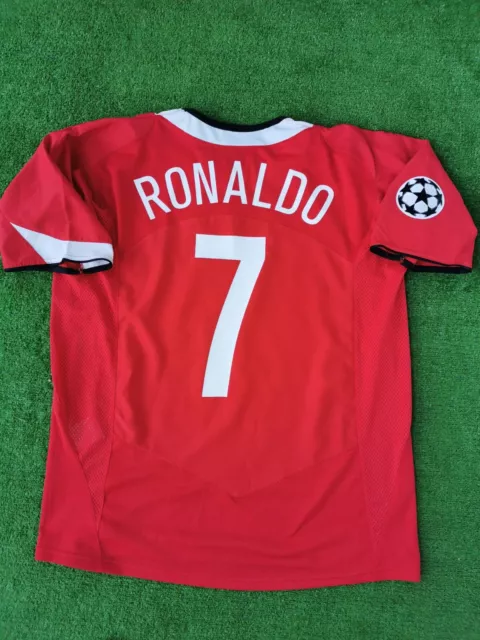 Cristiano Ronaldo #7 Jersey Manchester United Home Kit Nike Shirt Trikot UCL XL