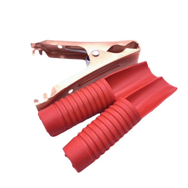 4 Pinces Crocodiles 54mm 15A - Pour Tests Électriques, Soudure, Laboratoire, Électronique (Noir/Rouge/Argent) - 8