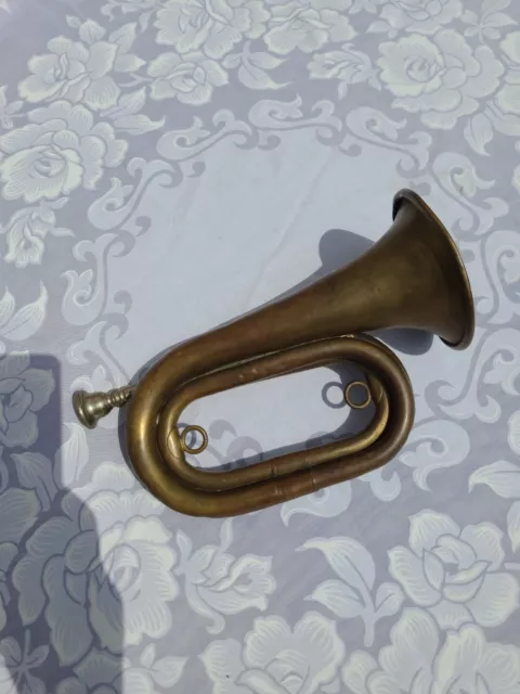 VINTAGE BRASS MILITARY Bugle WWI Trench Field Horn $49.99 - PicClick