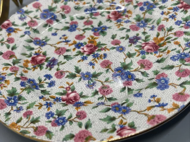 Vintage ROYAL WINTON Grimwades "OLD COTTAGE CHINTZ" Plate Dish 8.25” 5