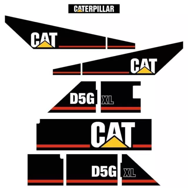 Decal Sticker Set CAT D5G XL Bulldozer Decal Set