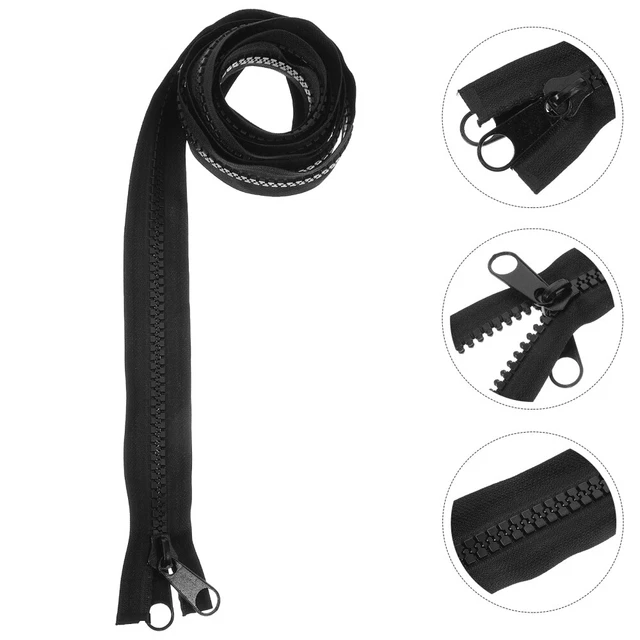 Set 12 Cerniere In Nylon + Righello - Per Cucito, Giacche E Abbigliamento Fai Da 812397