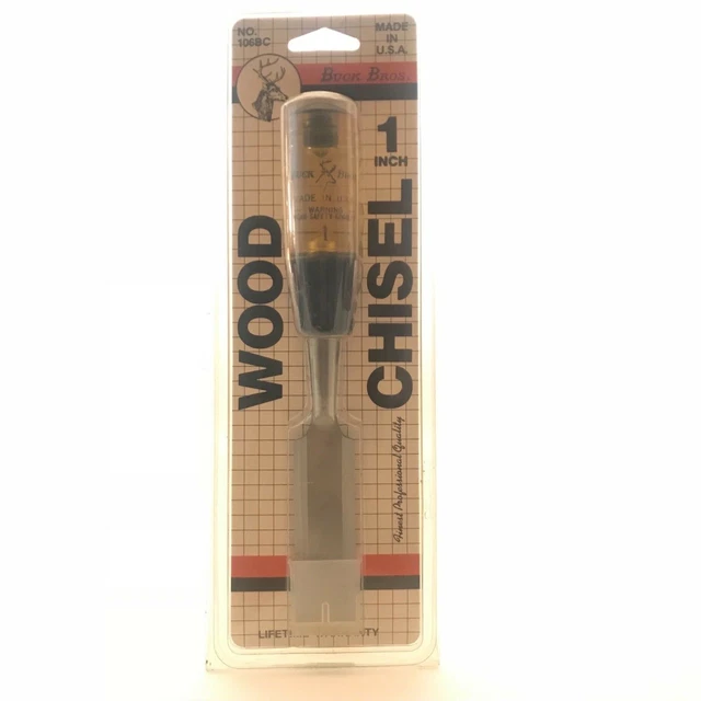 New Old Stock Vintage Buck Bros 1” Inch Wood Chisel Made in USA NO. 106BC