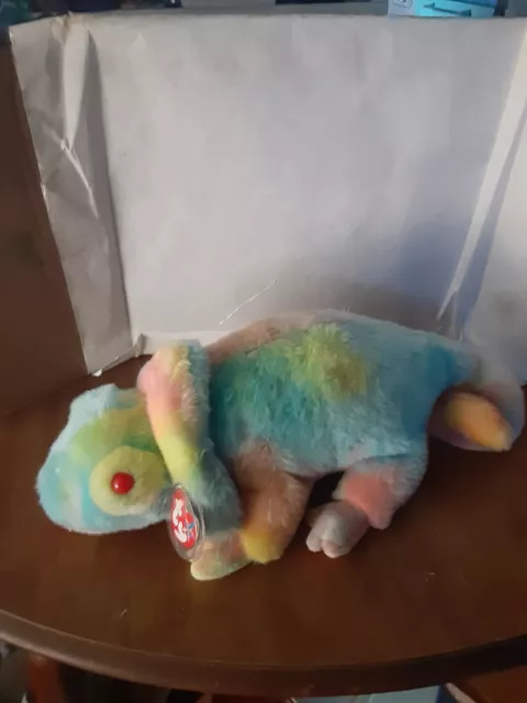 1999 TY Beanie Buddy Rainbow The Camelon 15" Large Stuffed Plush