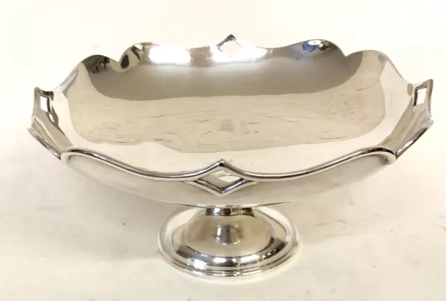 Antica ciotola per piatti in argento sterling inglese 1916 ART NOUVEAU 568 g