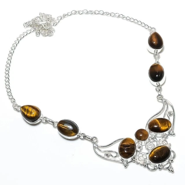 Tamaño de los collares de la joyería de la plata esterlina 925 hecha a mano...