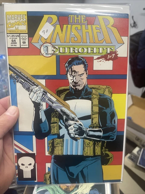 Marvel Comics The Punisher: EuroHit 1 Of 7 #64 AJune 1991
