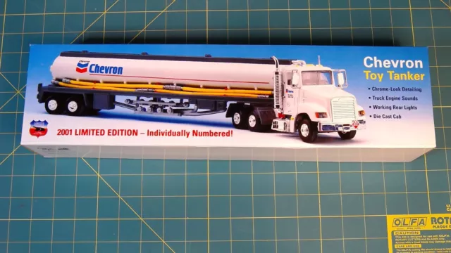 Chevron 1998 Toy Tanker Truck -Diecast Cab- Lights & Sounds NIB! Limited Edition