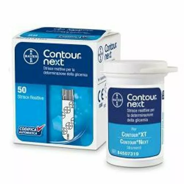 50 Contour Next strisce reattive diabete test glucosio