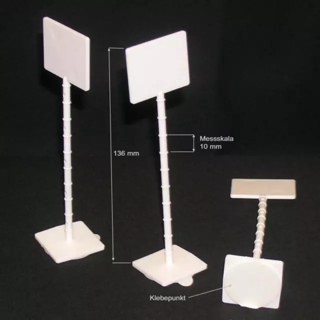 Estrichmesspunkte, rot und weiß Estrich, Messpunkt, Estrich-Messstelle 100 Stk 3
