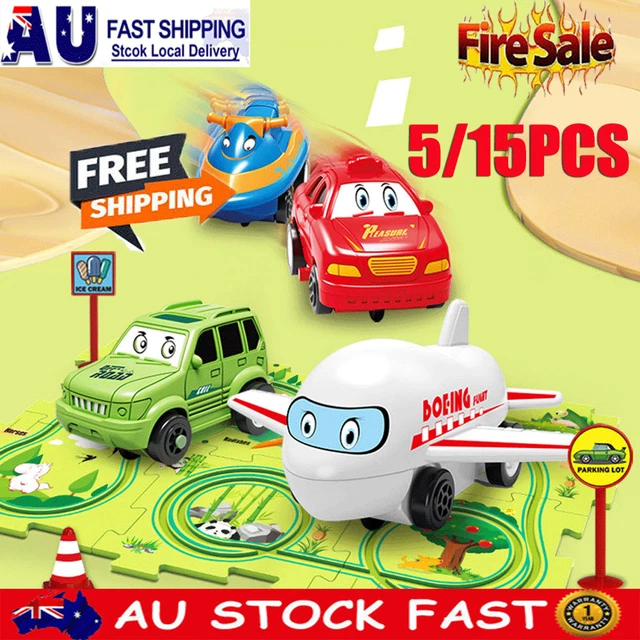 Puzzle Tracks Set Rail Car Building Toy for Toddler Children Ages 3+Years