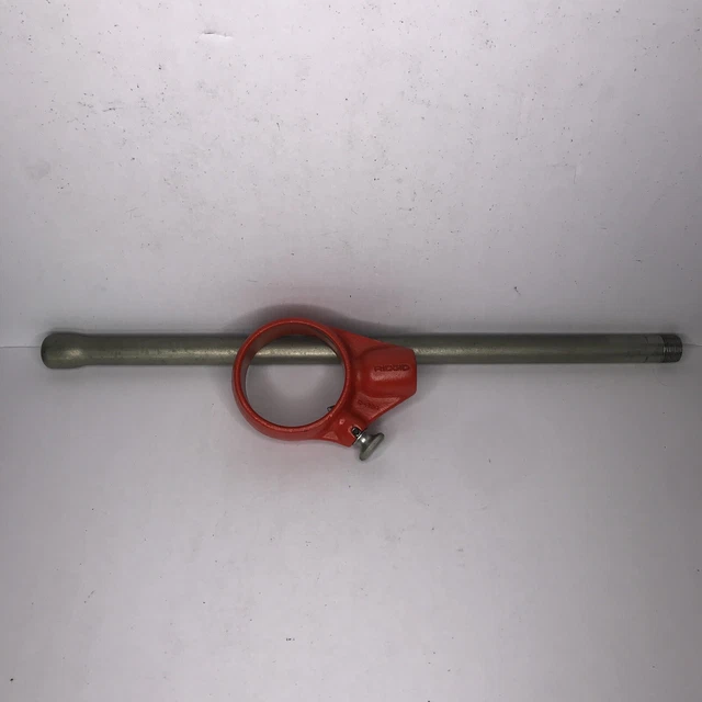 RIDGID D-286 12-R Manual Ratcheting Pipe Threader VGC Head w/ 24" Handle Tool
