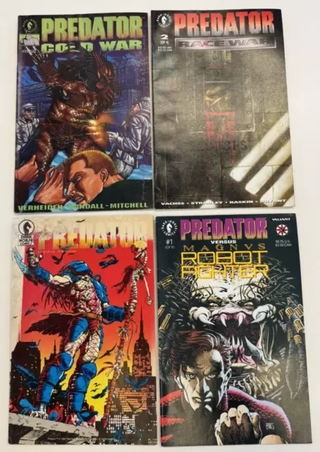 4 x Dark Horse Predator Comics Cold War, Race War, Robot Fighter, Collectable