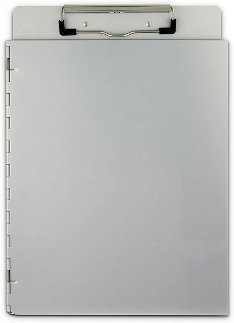 Recycled Aluminum Portfolio Clipboard – Letter Size File Holder with Privacy Cov