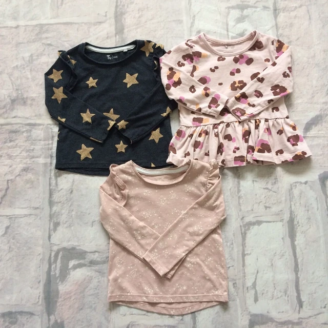 Baby Girls 18-24 Months Clothes Bundle Next TU Etc Tops Dress Leggings Vests Etc 2