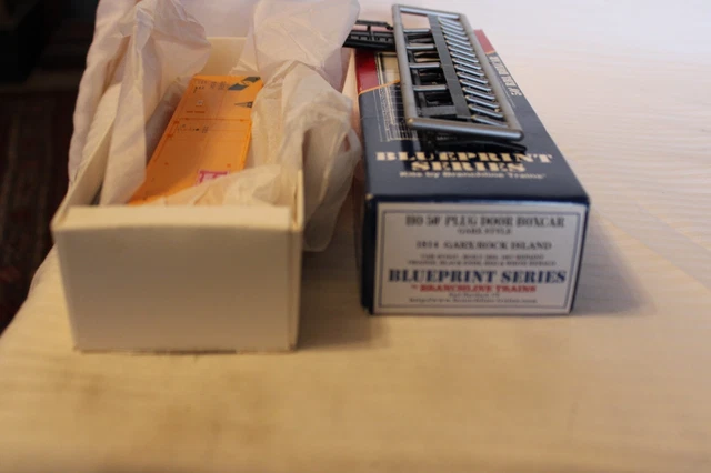 Ho Scale Box HO SCALE BRANCHLINE, 40' Box Car, GARX Rock Island, Yellow, #51047 ...