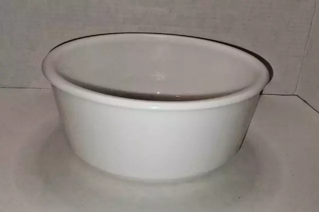 Vintage White Milk Glass Mixing Bowl Stand Mixer