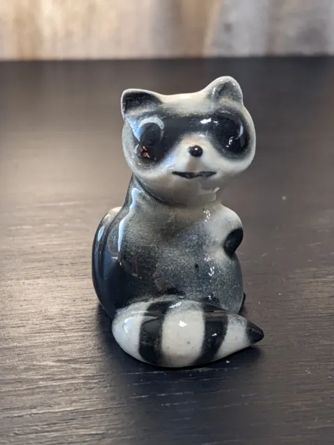 Vtg Hagen Renaker Raccoon Miniature Raccoon Ceramic First Version  1952