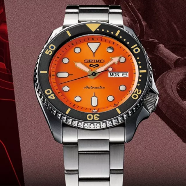 SEIKO SRPD59K1 5 Sports Automatic WR100M Mens All SS Watch 2Yr