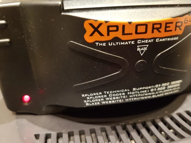 Rare Xplorer 64 The Ultimate Cheat Cartridge Adapter Cart Nintendo 64 Game N64 9
