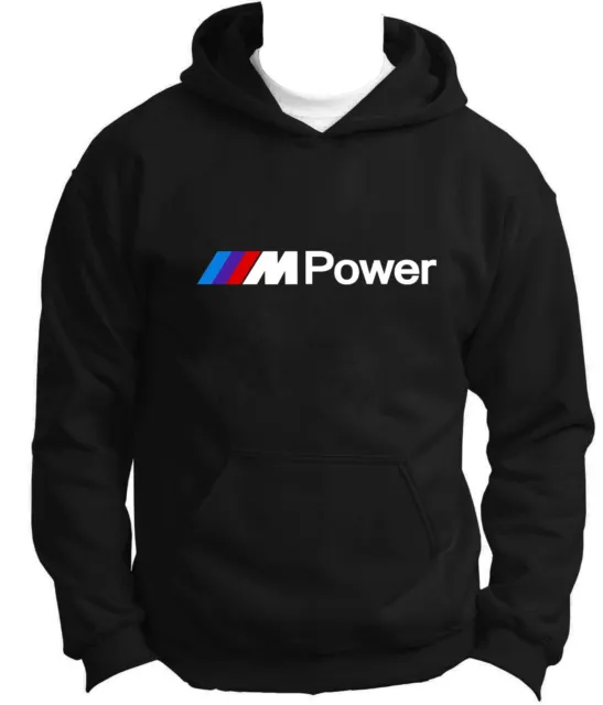 BMW M-Power Hoodie NEW DTG Print Logo Hoody Amazing Car Lover Sweatshirt Gift