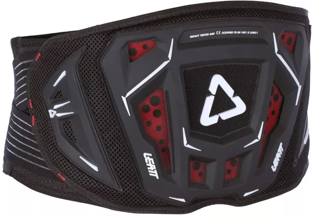 Leatt Adult Motocross Enduro Kidney Belt 3DF 3.5 Black Red New