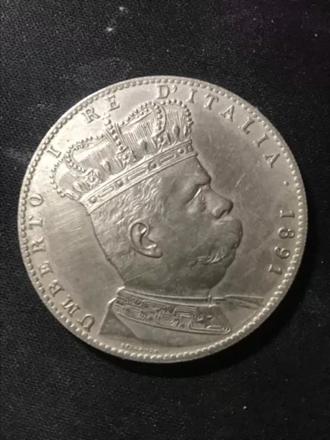 Moneta Rara REGNO D' ITALIA UMBERTO I - Colonia Eritrea - tallero da 5 lire 1891