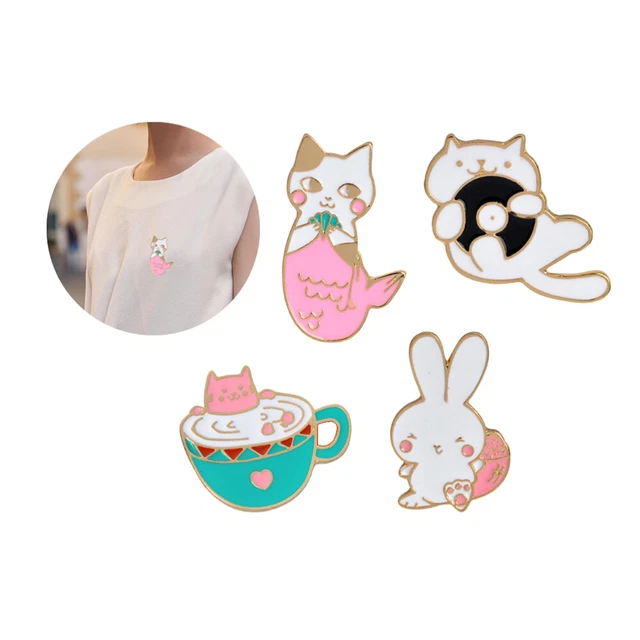 Broches Grenouille Mignonnes - Lot De 6 Pins Amovibles - Pour Sac à Dos, Vêtements - Création DIY