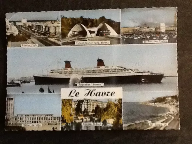 Lot 4 Cartes Postales Le Havre Paquebot France - 4209