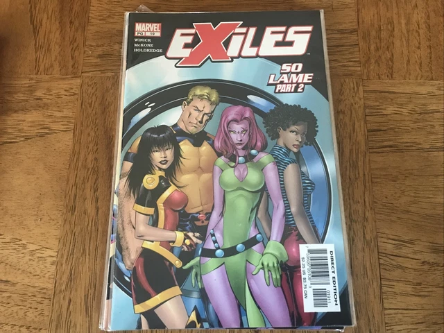 Marvel Comics Lot of 11 issues of Exiles Chris Claremont Direct Editions 6