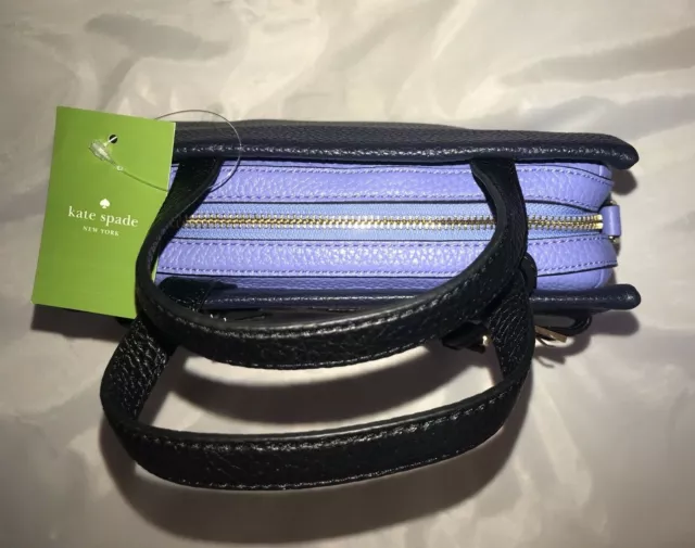 New Kate Spade NY Holden Street Lanie Leather Crossbody Handbag Blue MSRP$298.00 3