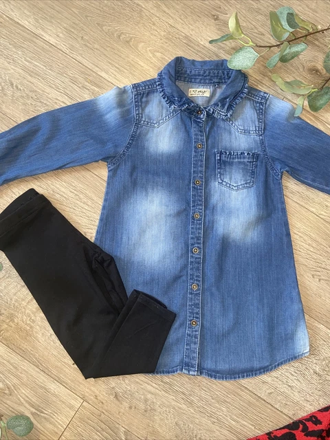 RIVER ISLAND NEXT ecc ragazze autunno inverno pacchetto abito jeans felpa età 2-3 anni 3
